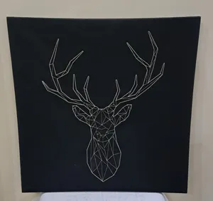 IKEA 3-D Model Deer silver on Canvas