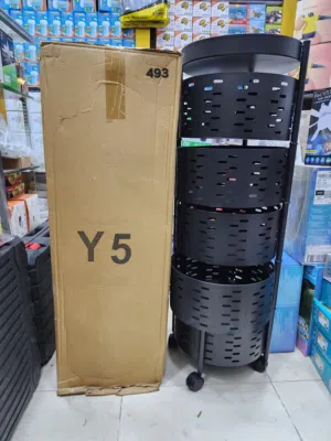 رفوف و سلة خضروات معدن شكل مدور 5 طوابق السعر 14500