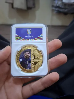 GOLD M BAPPE COIN EURO 2024