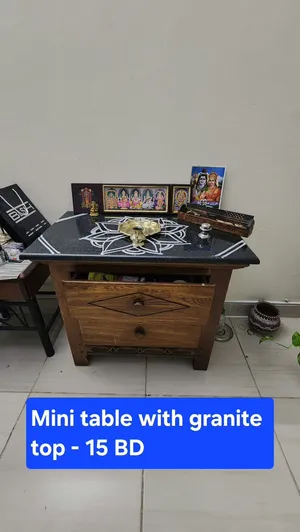 Mini Table with granite top15Bd