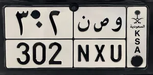 رقم اللوحة مميز 302 و ص ن Special Numbers Plate 302 N X U