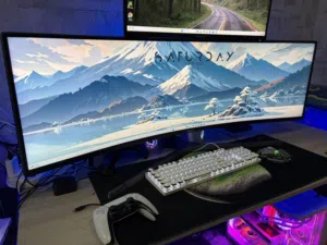 شاشة سامسونجqled 49 انش، على الضمان ،شارنها اوبن بوكس 4k