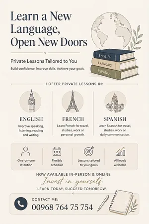 تعليم لغات. learning languages