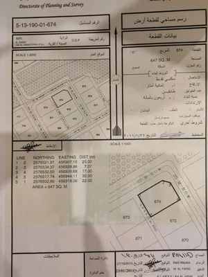 فرصة ذهبية ارض سكنية سوبر كورنر في مخطط الدريز حي المعمورة