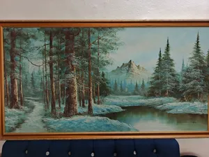 لوحة رسم يدوي طبيعة