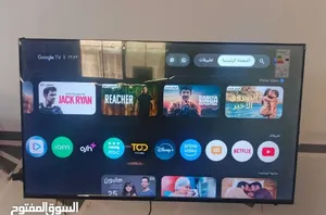 شاشة QLED 4K Ultra HD Google TV للبيع تلفزيون 55 Guard - إنش QLED 4K Google TV بحالة ممتازة جدًا، اس