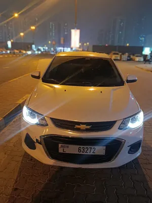 White Chevrolet Aveo 2019