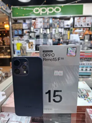 Oppo reno 15F هاتف أوبو رينو 15f أزرق بسعة 256 جيجابايت
