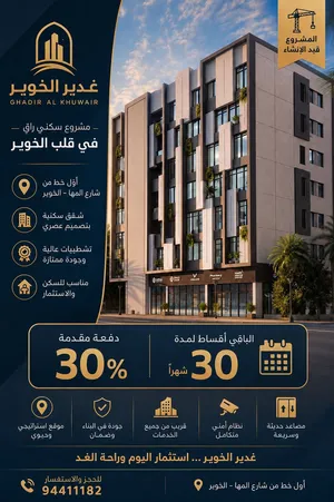 لعشاق الاستثمار في المواقع المميزه ؛ اول خط من شارع المها تملك شقتك بأقساط 30 شهر وبدون فوائد