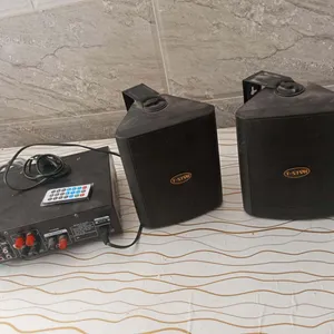 سماعات ثنين مع مكسر صوت