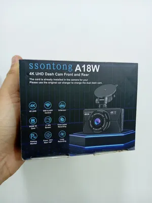 كاميرا سيارة ssontong A18W دقة 4K أمامية وخلفية مع واي فاي وحماية وقوف.