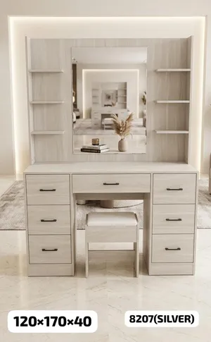 تسريحة+ كراسي مع تركيب وضمان Dressing table + chairs