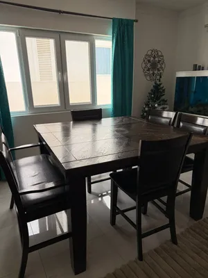 Dining Table 150 cm x 150 cm Hight 90 cm - Adjustable 6 person