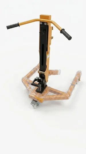 HAND TROLLEY YELLOW WITH BORROW  TYRE
