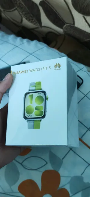 ساعة ب 7600 Huawei watch fit 5جديدة متبرشمة