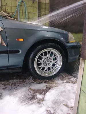 جنط bbs قرن الغزال 15شفه درج براغي محير دهان وتنقيل جديد كوشوك نظيف واطي 15/50/195