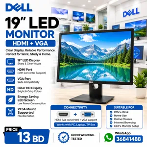 Dell 19 Display HDMI Monitor Same As New -Call/WhatsApp