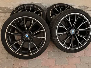 Used BMW Original Rims Size 19” with      tires  رنقات بي ام وكاله مقاس 19 مع توايرهن