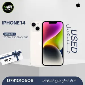 IPHONE 14 ( 128GB ) USED /// ايفون 14 ذاكره 128 مستعمل وكاله