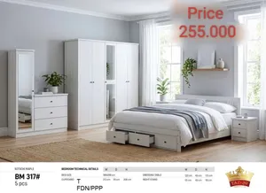Bedroom Set With Medical Mattress-Malasiyan & Turkey Model Bed Size: 180x200