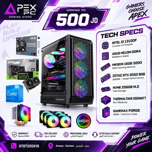 اقوى العروض من ايبكس على تجميعات الجيمنج CORE I3-13100F - RAM 16GB - RTX 5050 8GB