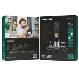 ماكينات حلاقة للرجال من غرين ليون بلون اسود Green Lion Men Grooming Set Black