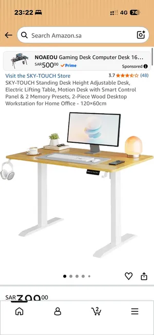 Standing desk adjustable height