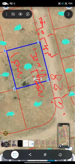 الحصن إسكان المهندسين حوض بيضاة السلالم مساحة القطعه 500 م2 واجهة 24 عمق 21 م سعر 29.الف مطله شرقيه