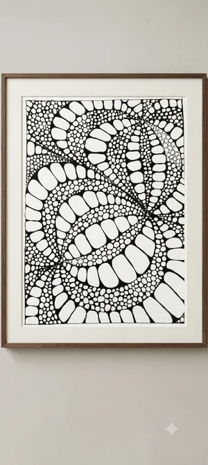 doodle art wall decor