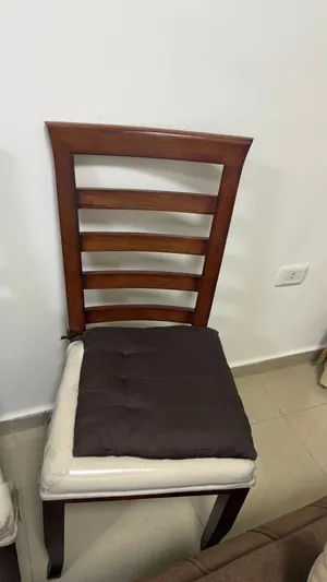 6 كراسي سفره لون بني