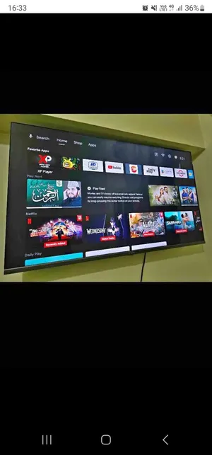 شاشة samsung 55بوصة Android 4k