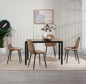 Pan Home Rekker dining chairs, brown (set of 4)