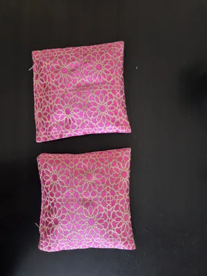 pink rectangle cushion