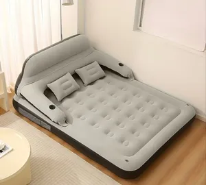 Air Mattress Inflatable Bed with Headboard And Pillows, Blow Up Couch Sofa Bed, Air Bed