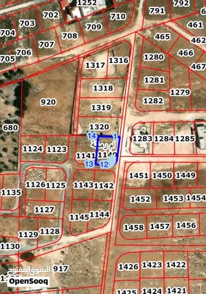أرض مميزة للبيع – أم رمانة / شارع الأردن 664م2 — سكن ب — Corner Plot على شارعين - اطلالة بانورامية