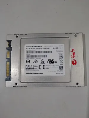 SSD Toshiba 128GB SATA مستعمل بحالة كويسة