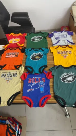 (WHOLESALE ONLY) Brand New Football Style Rompers
