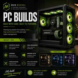 Custom PC Building Case change Parts change OS Installation Diagnostics and Checking