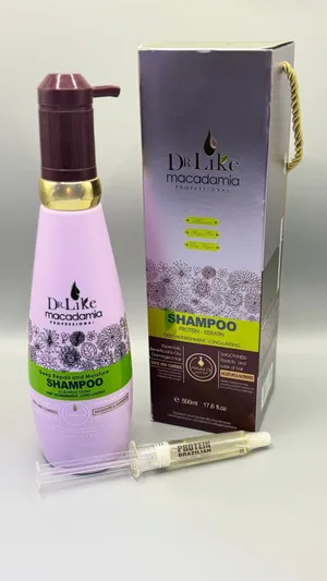 شامبو بريطاني أصلي من ماركة Dr.like، Macadamia Professional مفيد للشعر الجاف والمتضرر