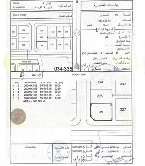 ارض سكنية كورنر للبيع في بركاء المراغ خلف جامع الـ فريش الجديد