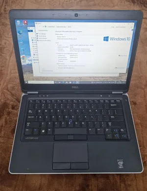 Dell laptop core i7 - 2.7 GHz-8 GB RAM- 256 GB SSD storage 14.1display Win-10 Good Battery.