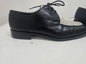 Original Bally Leather & Canvas Lace-Up Shoes – Size EU 42 / US 9 / UK 8