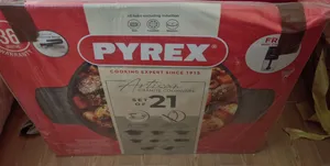 طقم حلل سيراميك ممتاز 21 قطعة من pyrex بسعر منافس 9000 فقط