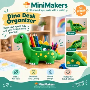 3D Printed Dino Desk Organizer