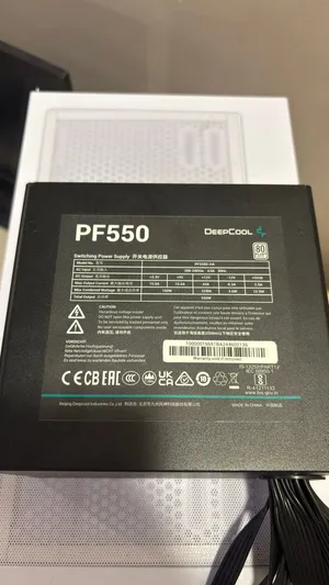 باور سبلاي DeepCool PF550 بحالة الجديد استخدام خفيف جدا (بكرتونه)