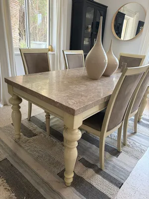 Dining table with 6 chairs