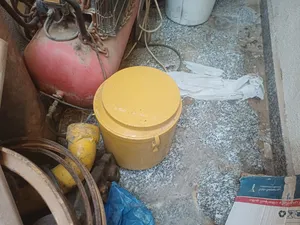 تيربو مع جميع ملحقاته وصلات +شوتت هواء منفولت بايبات زيت كامل اغراضه مكينه اجكشن قريدر حفاره تركتر