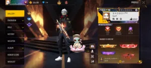 حساب فري فاير لفل72 6 اسلحة ايفو ماكس واحد لا free fire acc lvl 72