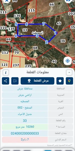 أرض للبيع في المصطبه