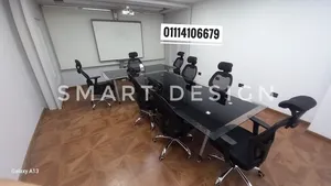 ترابيزة اجتماعات مودرن زجاج سيكوريت ضد الكسر 100% - meeting table - غرفة اجتماعات كامله متاح تسليم